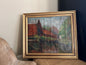 Vintage Oil Painting, French Village Study. Brocante Find, French Home Decor. BrocanteArt- County Living