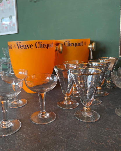 Vintage Champagne Ice Bucket, Veuve Clicquot, Christmas Wine & Thanksgiving Prosecco, Vintage Wedding Reception, Valentines, Birthday Cheers