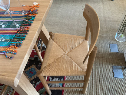 Wooden dining table and chairs