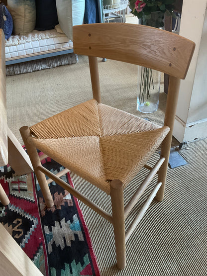 Wooden dining table and chairs