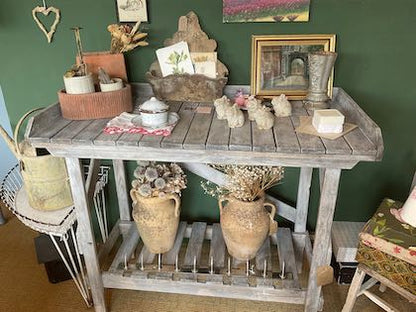 Vintage potting table, wooden Garden Green House furniture