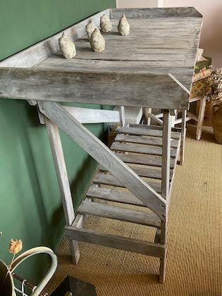 Vintage potting table, wooden Garden Green House furniture