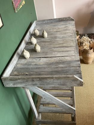 Vintage potting table, wooden Garden Green House furniture