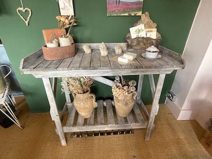 Vintage potting table, wooden Garden Green House furniture