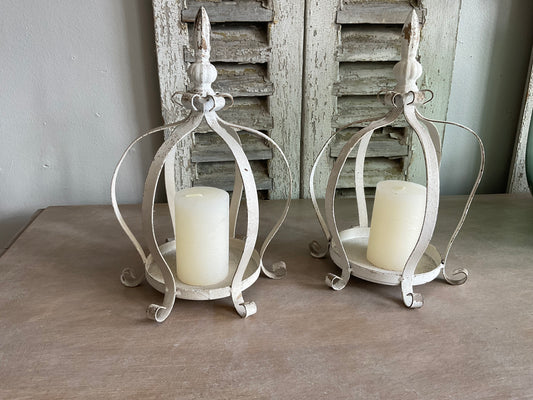 Vintage style crown candle holder / centrepiece