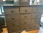 Antique 12 drawers storage unit